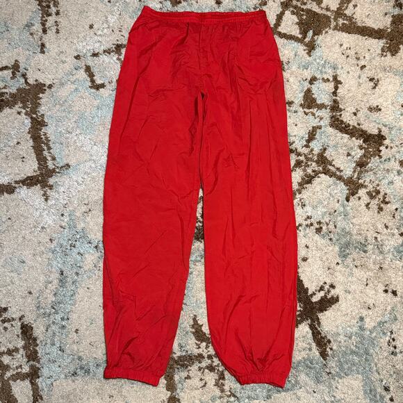 Vintage 90s Marlboro Adventure Team Nylon Track Pants Size Large Red - Picture 2 of 5